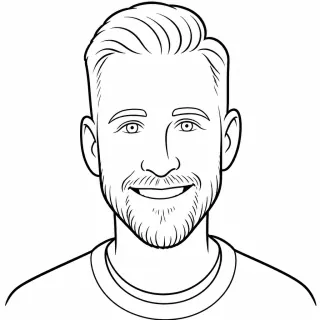 El mismo invitado dibujado en el estilo Retrato PictiaX®